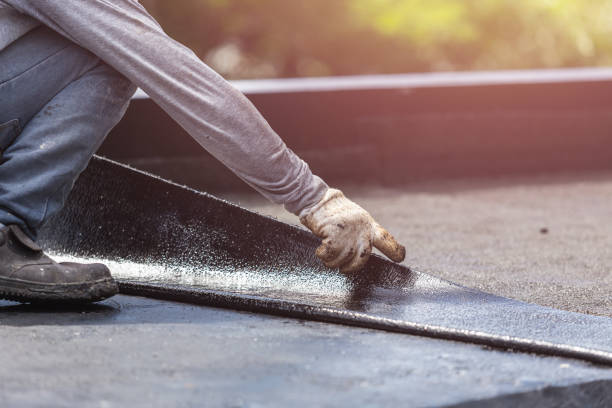 Professional Basement Waterproofing technician working in Angels, CA